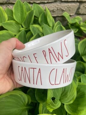 Jingle Paws/Santa Claws Bowls Set of 2